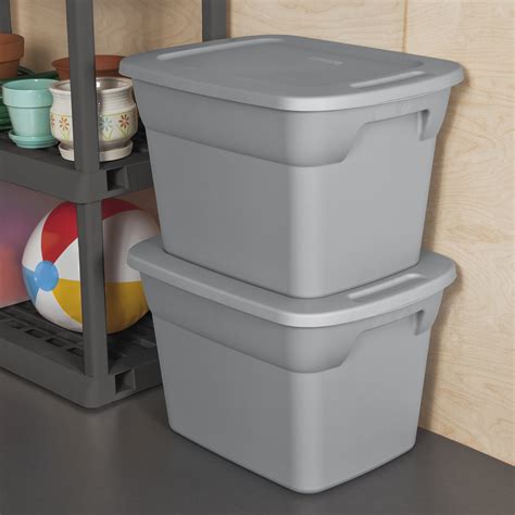 sterilite 18 gal tote box steel|sterilite containers 18 gallon clear.